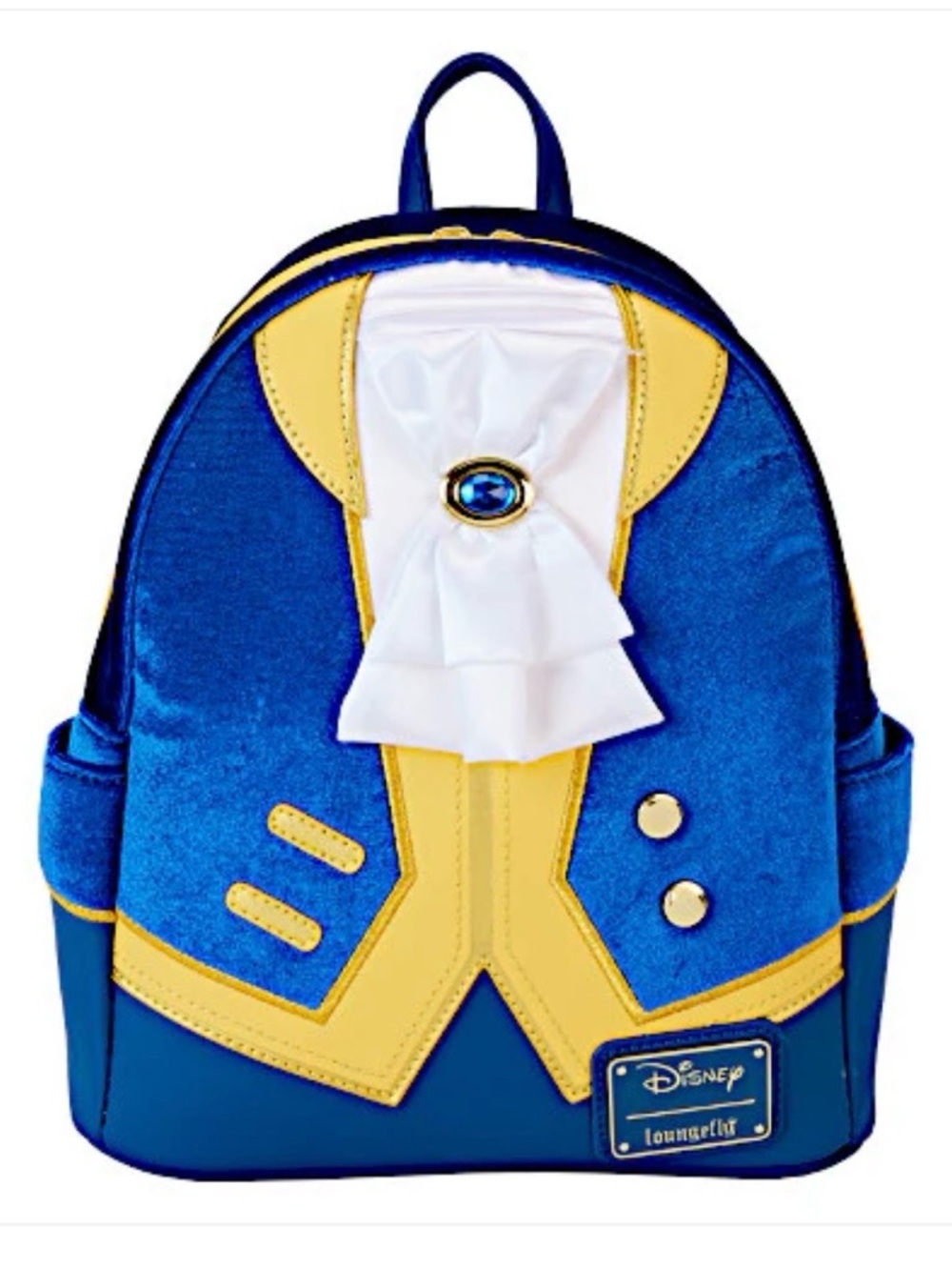 NWT Loungefly Disney Beauty And The Beast Velour Cosplay Mini Backpack RARE
